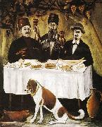 Niko Pirosmanashvili Feast in the Grape Pergola or Feast of Three Noblemen France oil painting artist